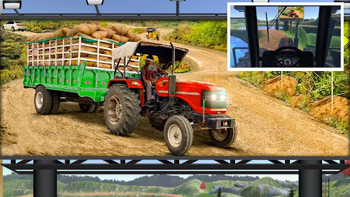 Скриншот 2 — Farming Tractor Trolley Sim 3D