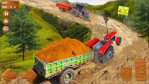 Скриншот 3 — Farming Tractor Trolley Sim 3D