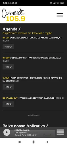 Скриншот 5 — Colmeia FM - Cascavel - PR