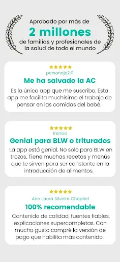 Скриншот 2 — BLW Ideas - Recetas Bebés