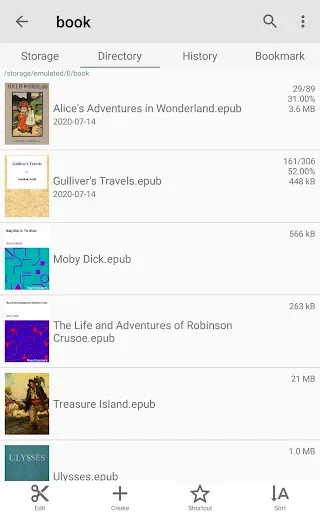 Скриншот 1 — TextClip - TXT,EPUB,PDF Viewer