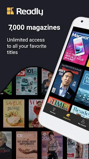 Скриншот 1 — Readly Magazines & Newspapers