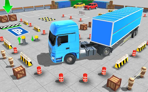 Скриншот 1 — Real Semi Truck Parking Games