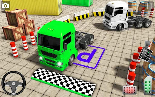 Скриншот 2 — Real Semi Truck Parking Games