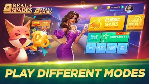 Скриншот 3 — Real Spades Zingplay