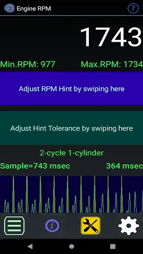 Скриншот 1 — Engine RPM