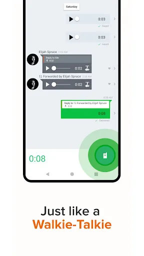 Скриншот 2 — Voxer рация Walkie Talkie PTT