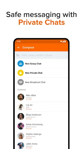 Скриншот 3 — Voxer рация Walkie Talkie PTT