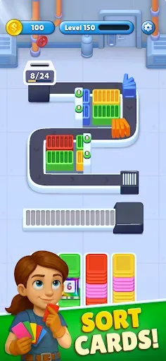 Скриншот 1 — Card Factory! Relaxing Puzzle