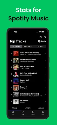 Скриншот 5 — Статистика Spotify: Receiptify