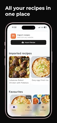 Скриншот 1 — Recipe organizer: Recipe Bro