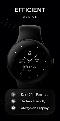Скриншот 2 — Minimal & Simple Watch - RE