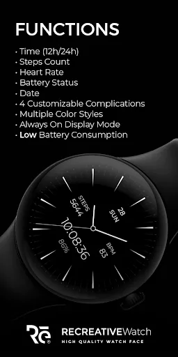 Скриншот 6 — Minimal & Simple Watch - RE