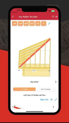 Скриншот 2 — RedX Крыша - Расчет Стропил
