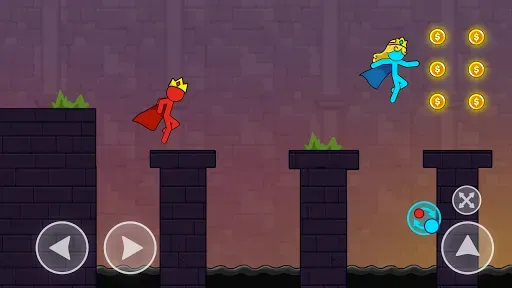 Скриншот 1 — Stick Adventure: Red And Blue