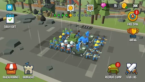 Скриншот 4 — Stick Army: World War Strategy