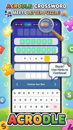 Скриншот 2 — Acrodle: Mystery Crossword