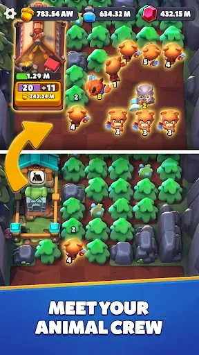Скриншот 4 — Animal Valley: Idle Merge Game
