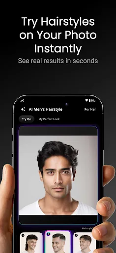Скриншот 3 — AI Men's Hairstyle: Try On