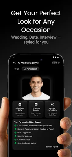 Скриншот 4 — AI Men's Hairstyle: Try On