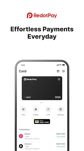 Скриншот 2 — RedotPay: Crypto Card & Pay