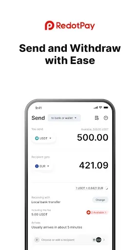 Скриншот 3 — RedotPay: Crypto Card & Pay