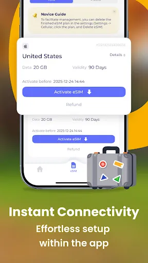 Скриншот 2 — RedteaGO - eSIM Phone Internet