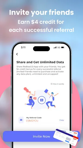 Скриншот 5 — RedteaGO - eSIM Phone Internet