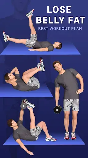 Скриншот 3 — Lose Belly Fat Workout for Men