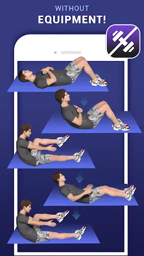 Скриншот 4 — Lose Belly Fat Workout for Men