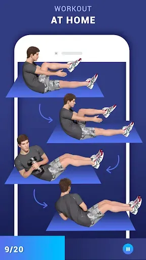 Скриншот 5 — Lose Belly Fat Workout for Men