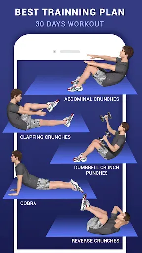 Скриншот 6 — Lose Belly Fat Workout for Men