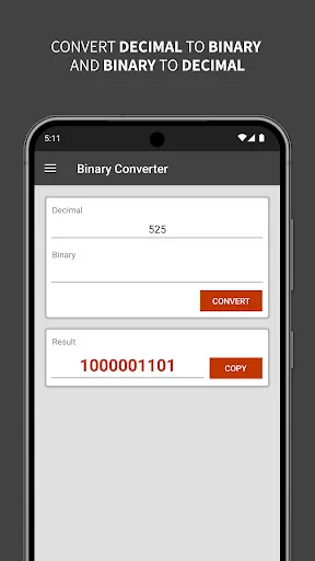 Скриншот 3 — Bits Bytes Binary Converter