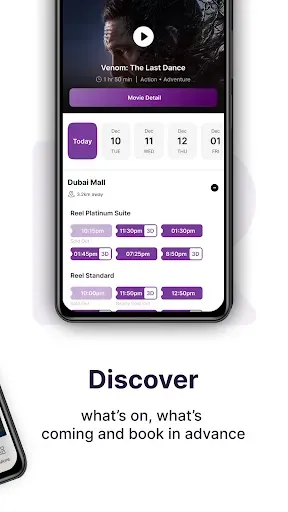 Скриншот 2 — Reel Cinemas:Book Movie Ticket
