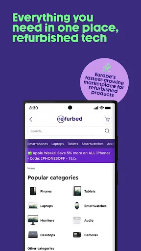 Скриншот 3 — refurbed - Shop Tech Savings
