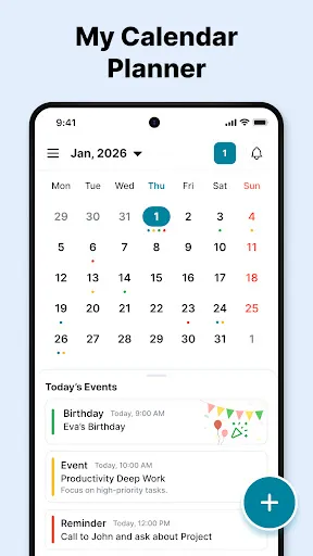 Скриншот 1 — Calendar 2026