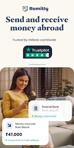 Скриншот 1 — Receive money with Remitly