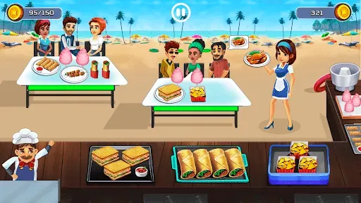 Скриншот 4 — Cooking Cafe - Food Chef