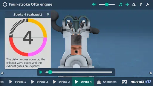 Скриншот 4 — Four-stroke Otto engine 3D