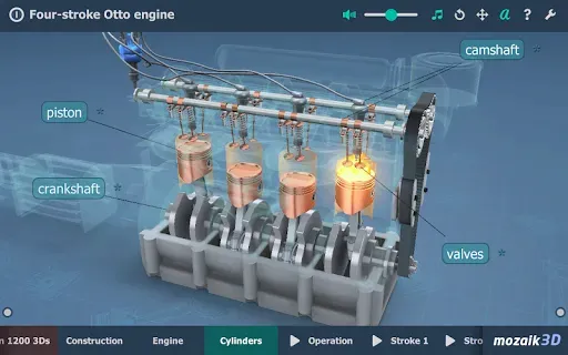 Скриншот 8 — Four-stroke Otto engine 3D