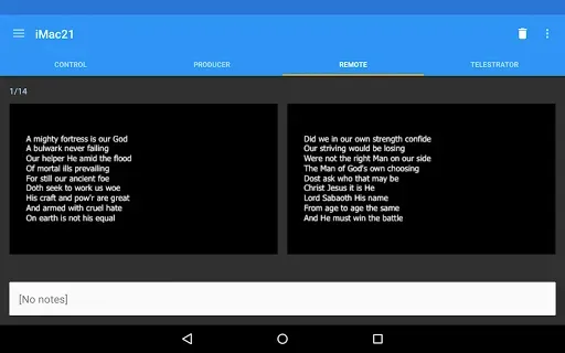 Скриншот 8 — ProPresenter Remote Classic
