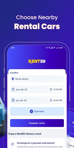 Скриншот 2 — Rent a Car・Rent80