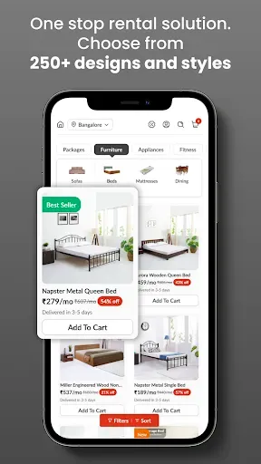 Скриншот 4 — Rentomojo - Furniture on Rent