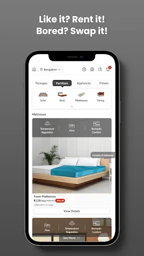 Скриншот 5 — Rentomojo - Furniture on Rent