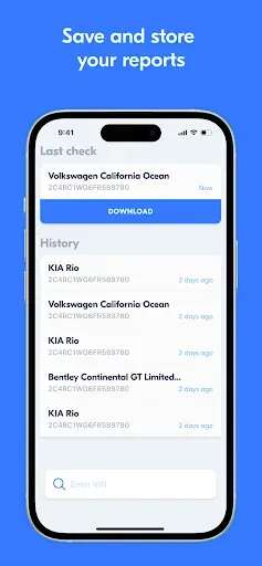 Скриншот 2 — VIN Check & Used Car Report