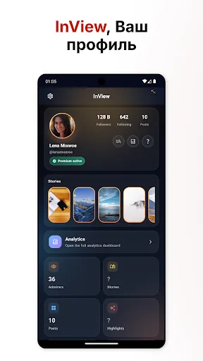 Скриншот 1 — InView, Просмотр профиля