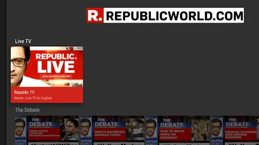Скриншот 2 — Republic TV - Live Breaking Ne