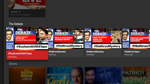 Скриншот 3 — Republic TV - Live Breaking Ne
