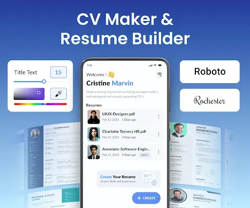 Скриншот 1 — Создатель резюме: CV Maker App
