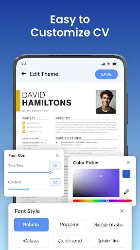 Скриншот 3 — Создатель резюме: CV Maker App